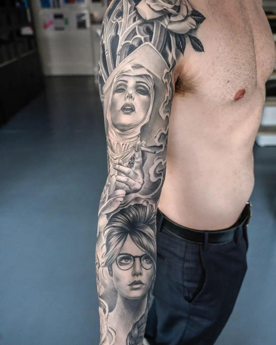 Fully healed sleeve, healed